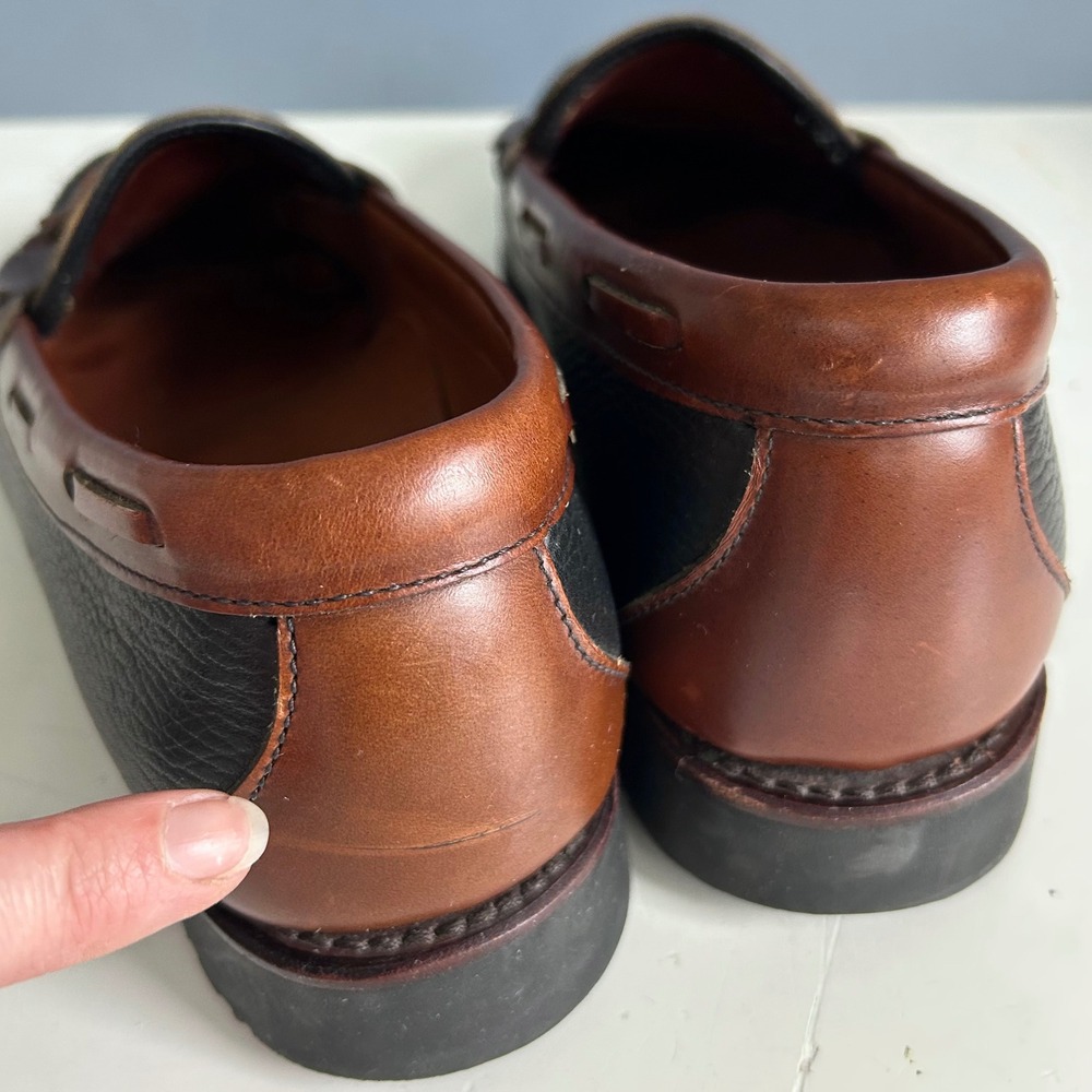 Allen Edmonds Loafers Mens 11 D Nashua Tassel Kiltie Boat Shoe Leather Preppy - Picture 13 of 13